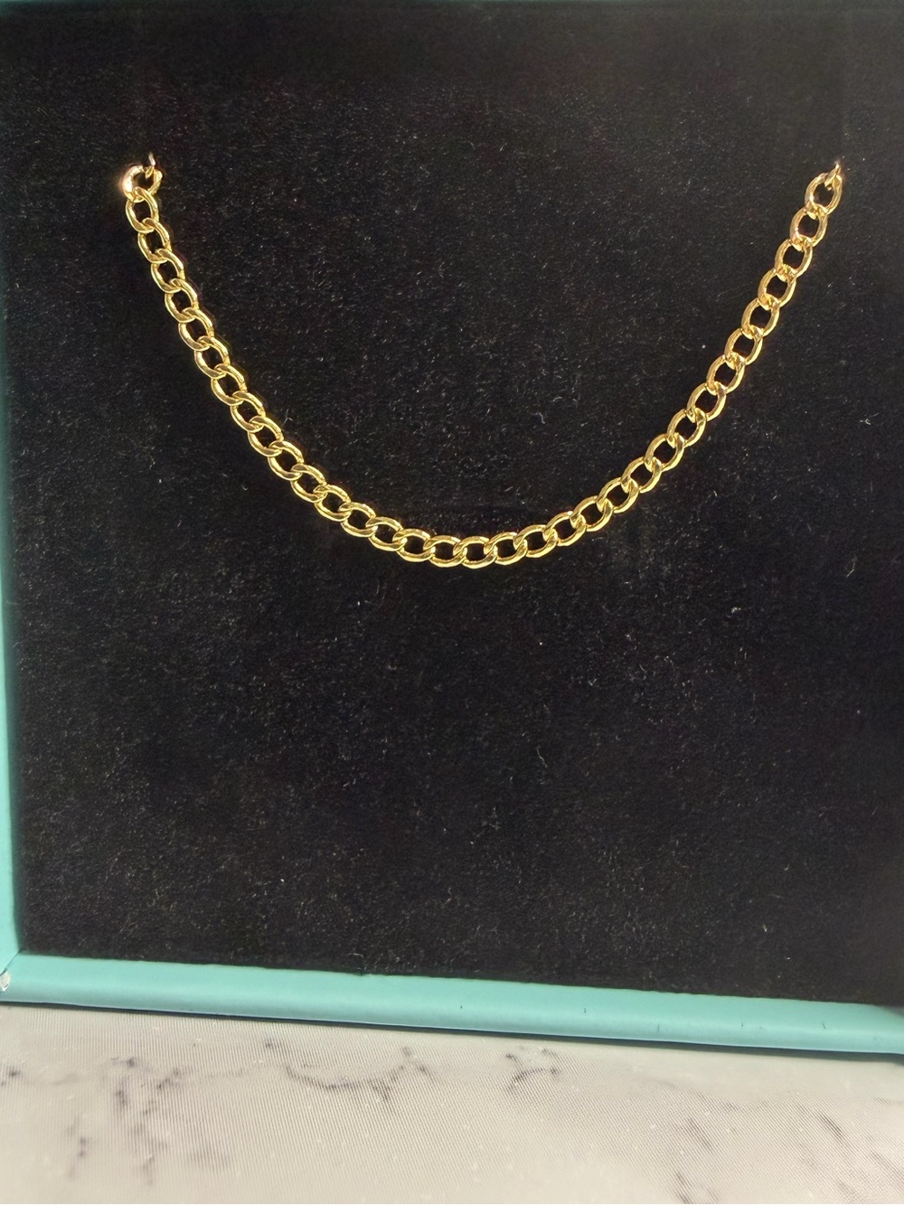 14k Real Gold Cuban Curb Link Bracelet
